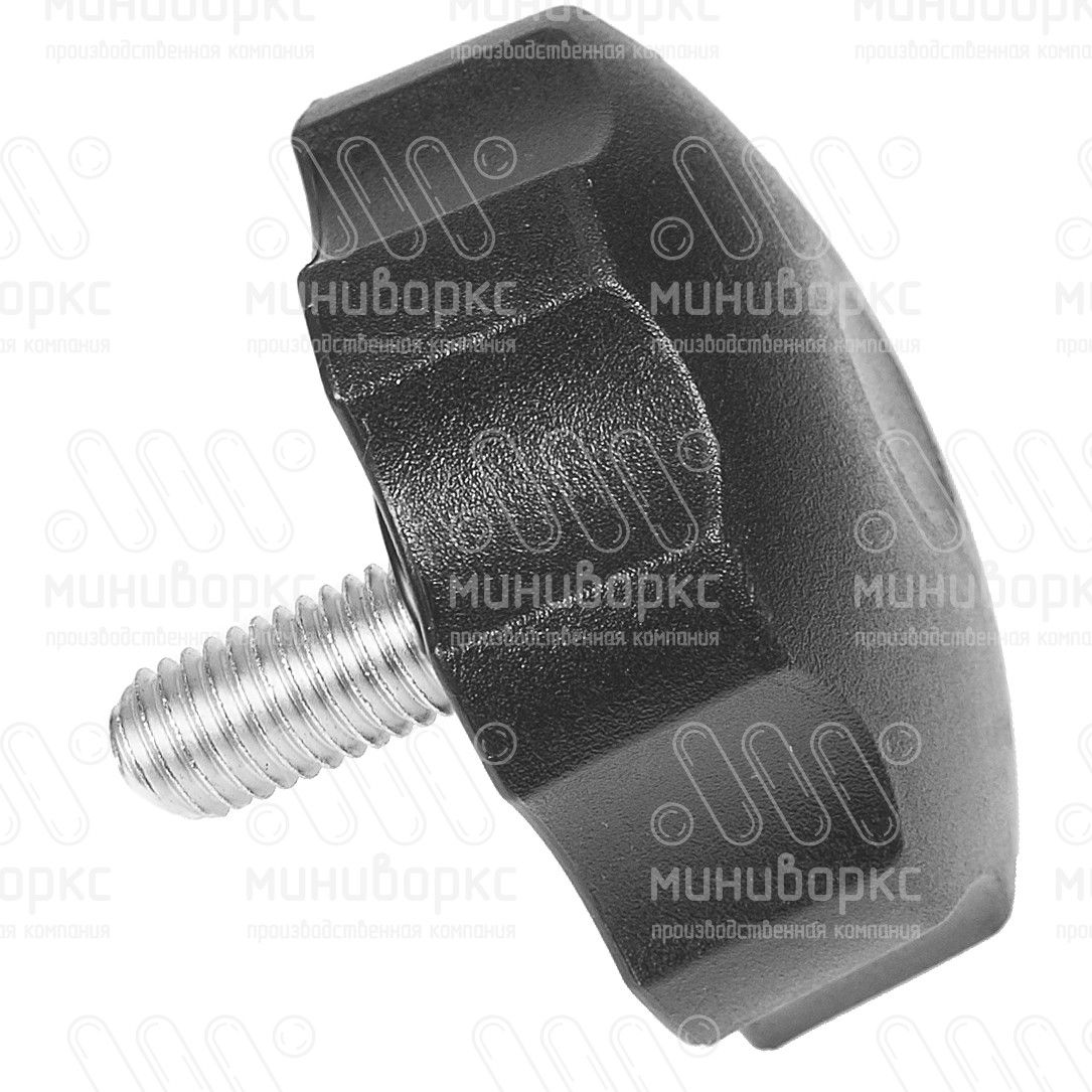 Фиксатор пластиковый с рукояткой m10x25 60 – Ф60М10-25ЧН | картинка 2