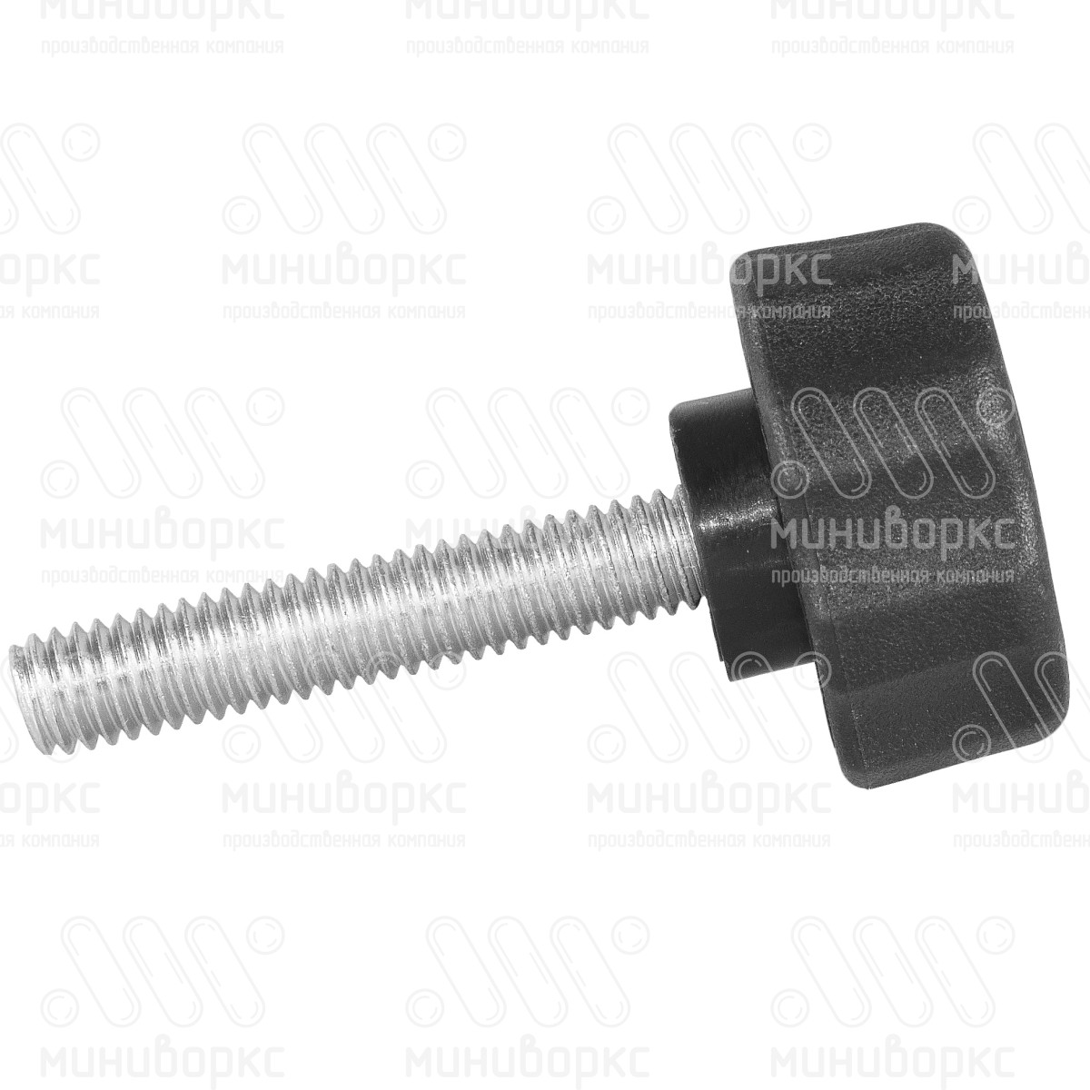 Фиксатор пластиковый с рукояткой m6x40 25 – Ф25М6-40ЧС | картинка 2