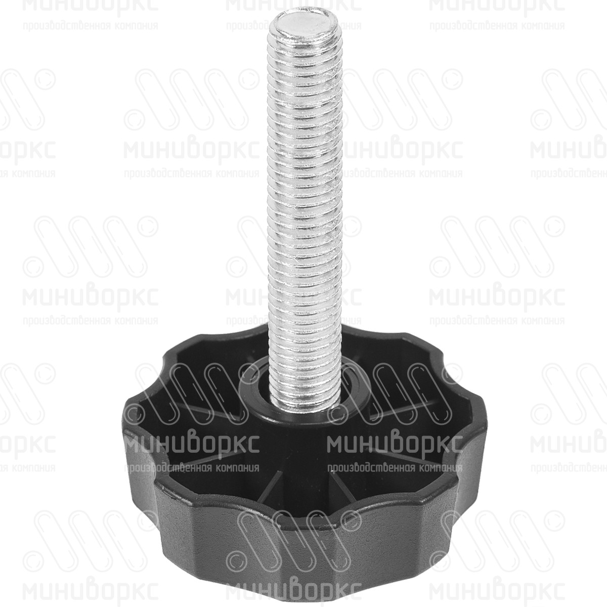 Фиксатор пластиковый с рукояткой m12x70 60 – Ф60М12-70ЧН | картинка 1