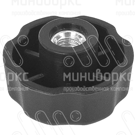 Пластиковые фиксаторы с гайкой m5 25 – Б25М5ЧН | картинка 1