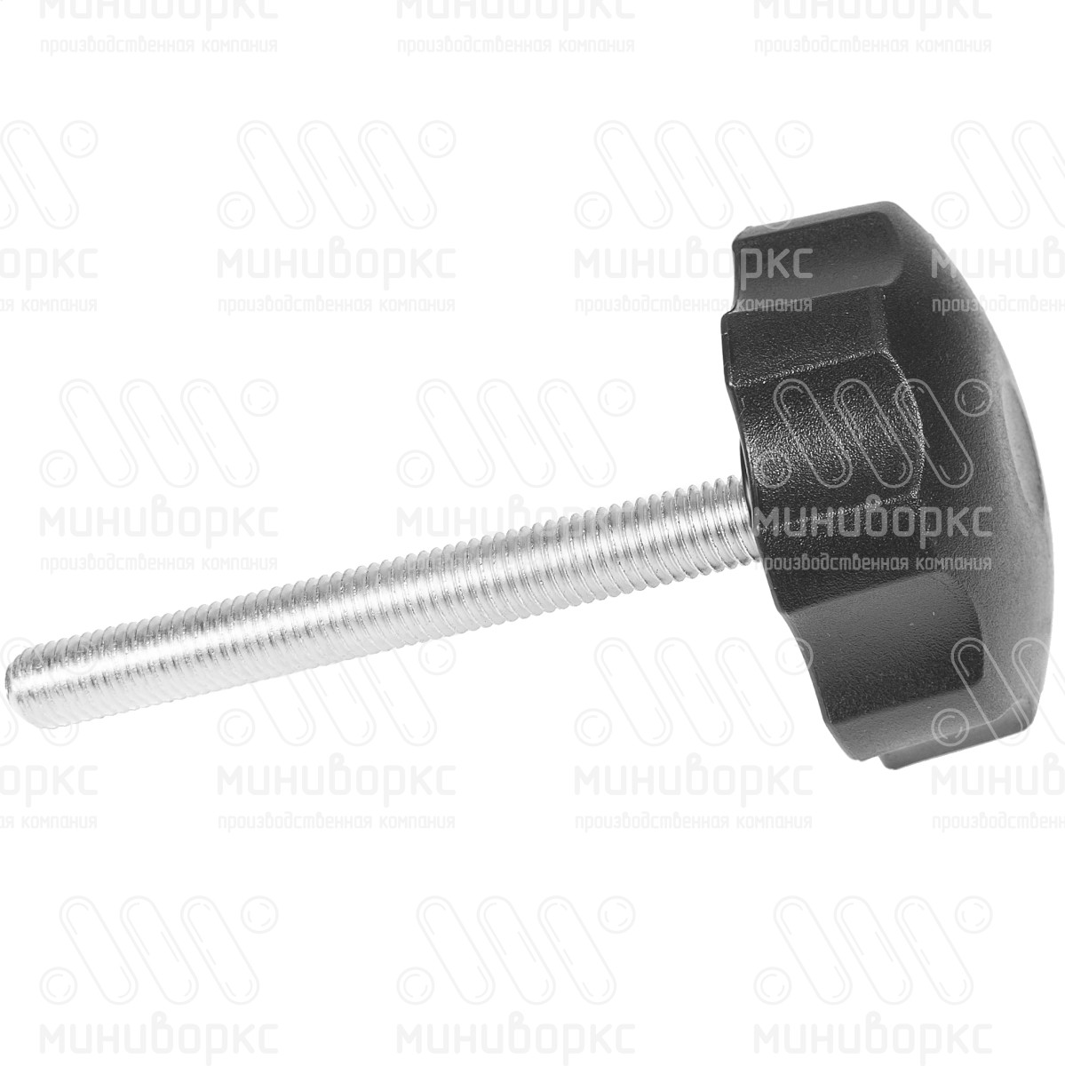 Фиксатор пластиковый с рукояткой m10x95 60 – Ф60М10-95ЧН | картинка 2