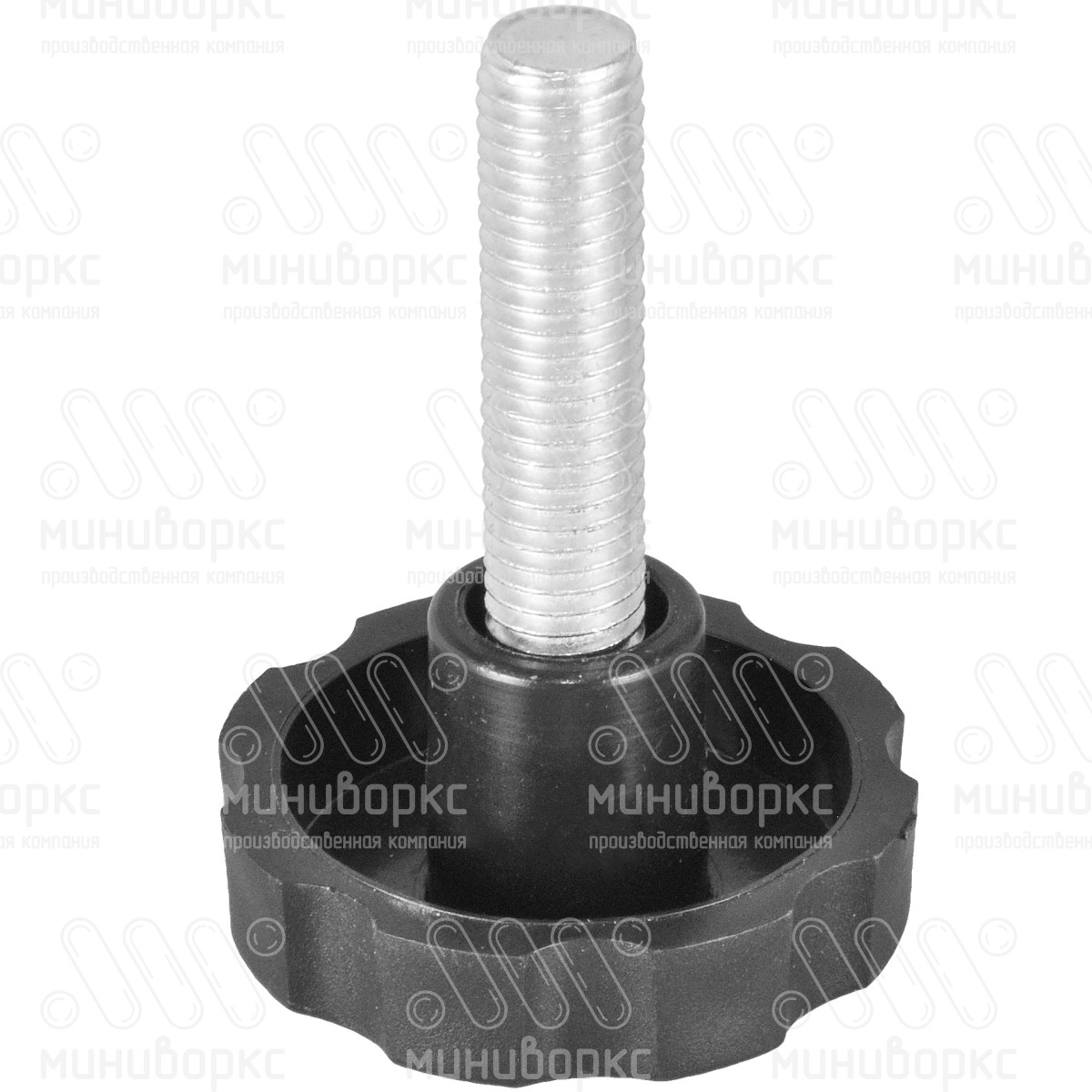 Фиксатор пластиковый с рукояткой m6x50 50 – Ф50М6-50ЧН | картинка 1