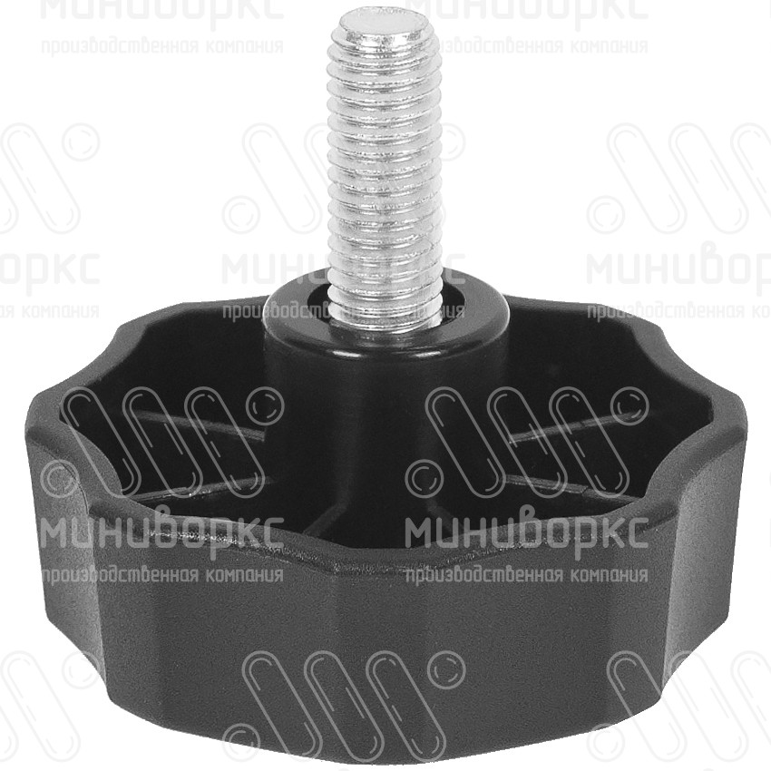 Фиксатор пластиковый с рукояткой m10x25 50 – Ф50М10-25ЧС | картинка 1