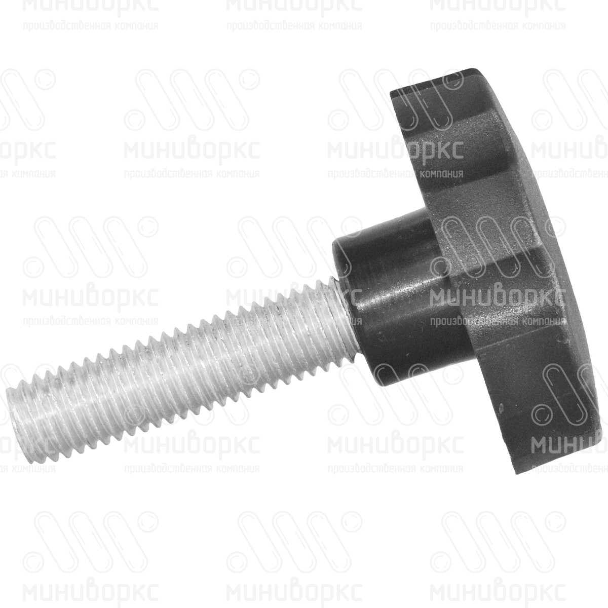 Фиксатор пластиковый с рукояткой m6x50 50 – Ф50М6-50ЧН | картинка 2